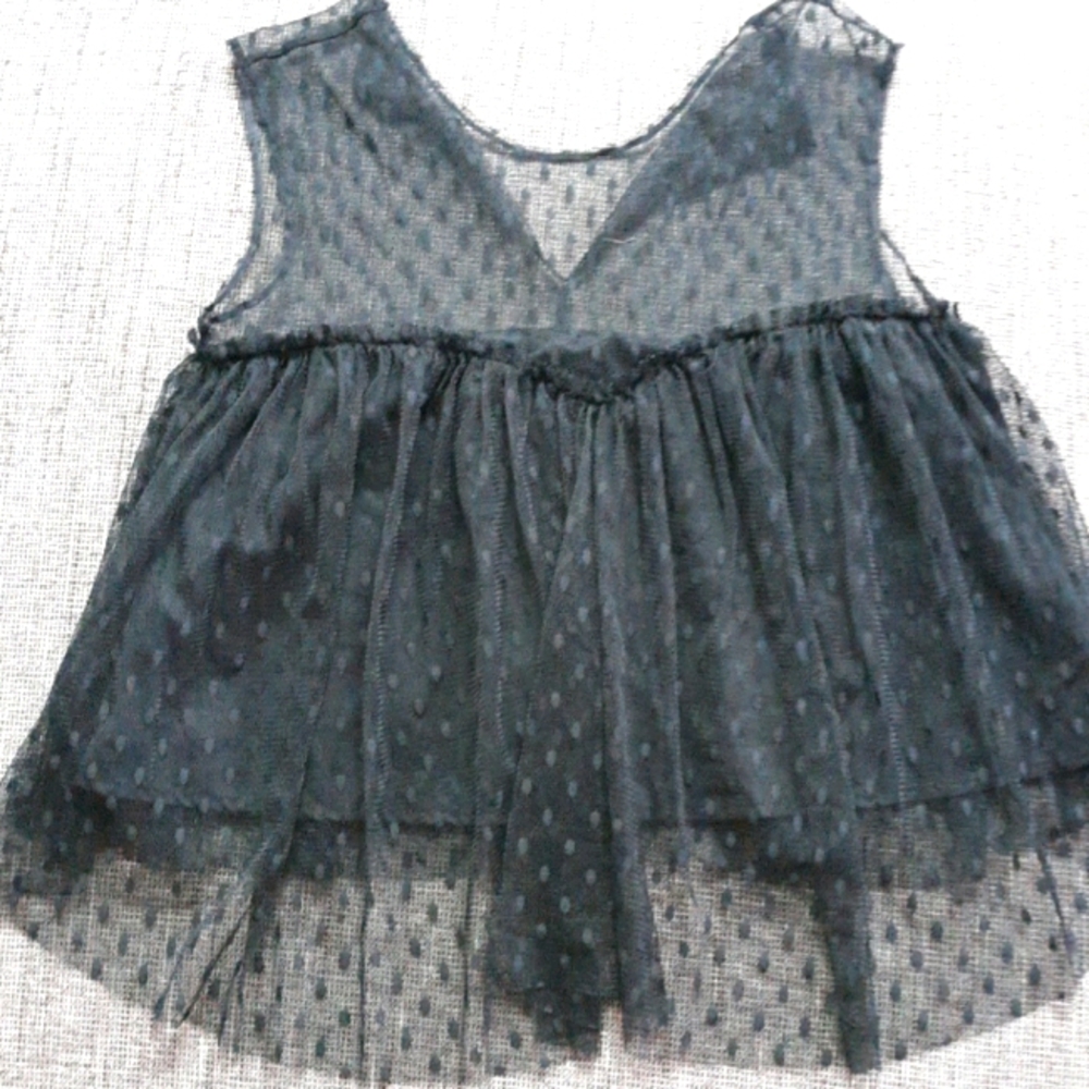 Semi sheer Zara top